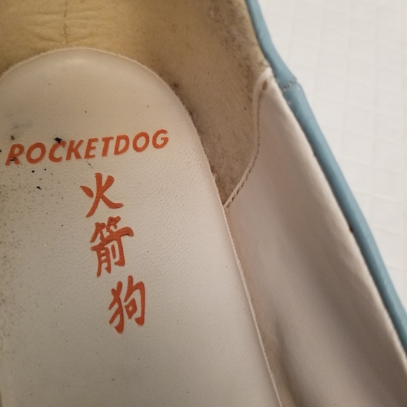 Ladies ROCKET DOG 8.5 M Blue Leather Boat Shoes For Summer,Casual - Picture 4 of 6